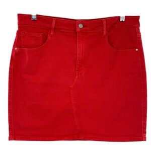 Sanctuary Rio Red Denim Mini Skirt